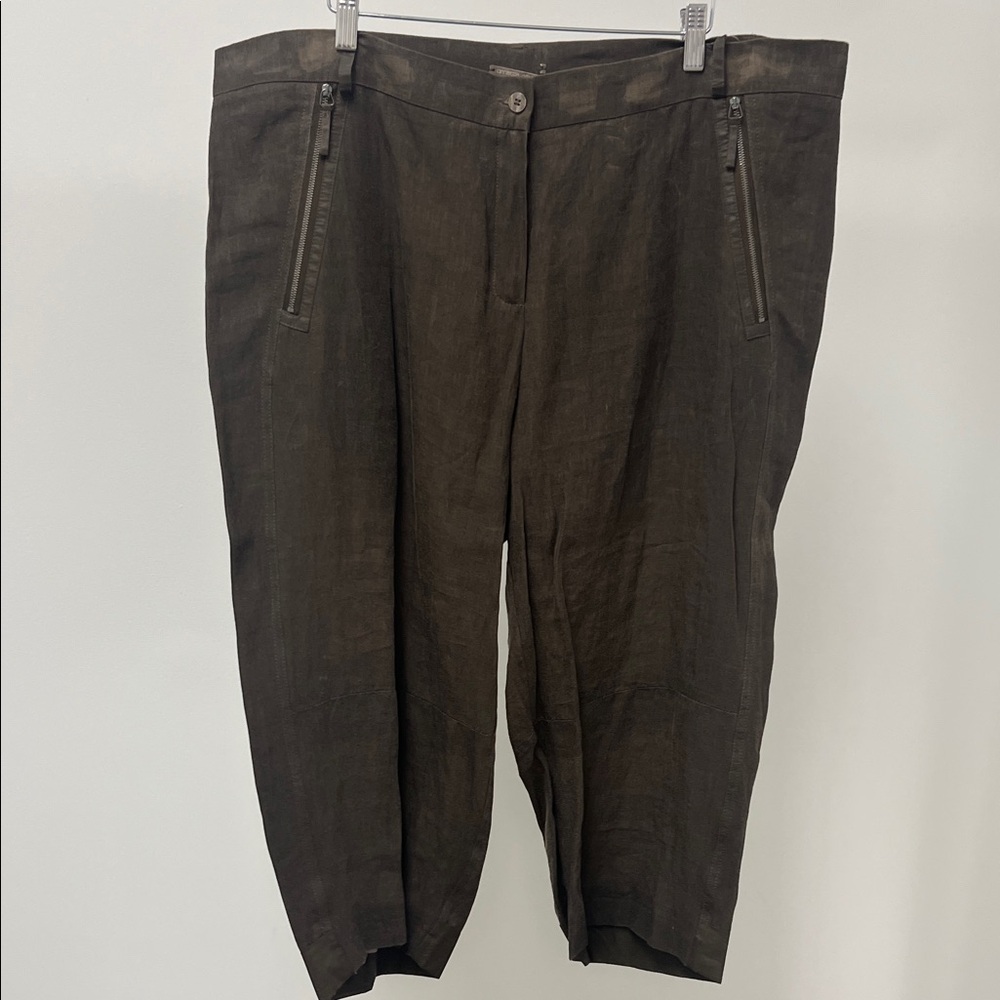 Annette Gortz Cropped Linen Pants